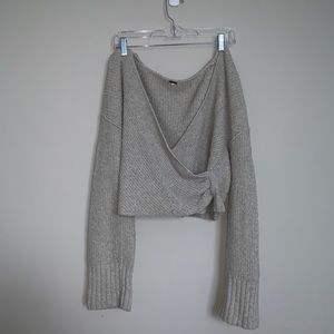 Free People Sensual Wrap Sweater